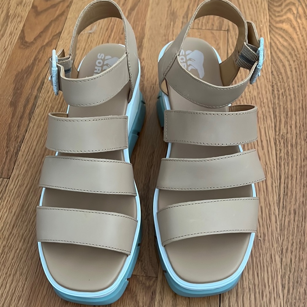Sorel ladies sandals!  Worn once!
